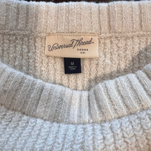 Universal Thread Cream Ribbed Mini Skirt - Picture 2 of 2